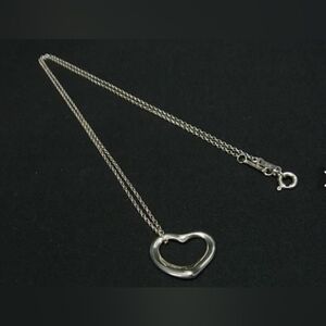 Tiffany & Co - Elsa Peretti Open Heart SV925 Necklace Pendant - Great Condition